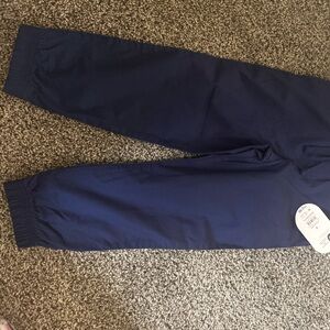 Navy Kids Elastic Waist Pants - Unbranded